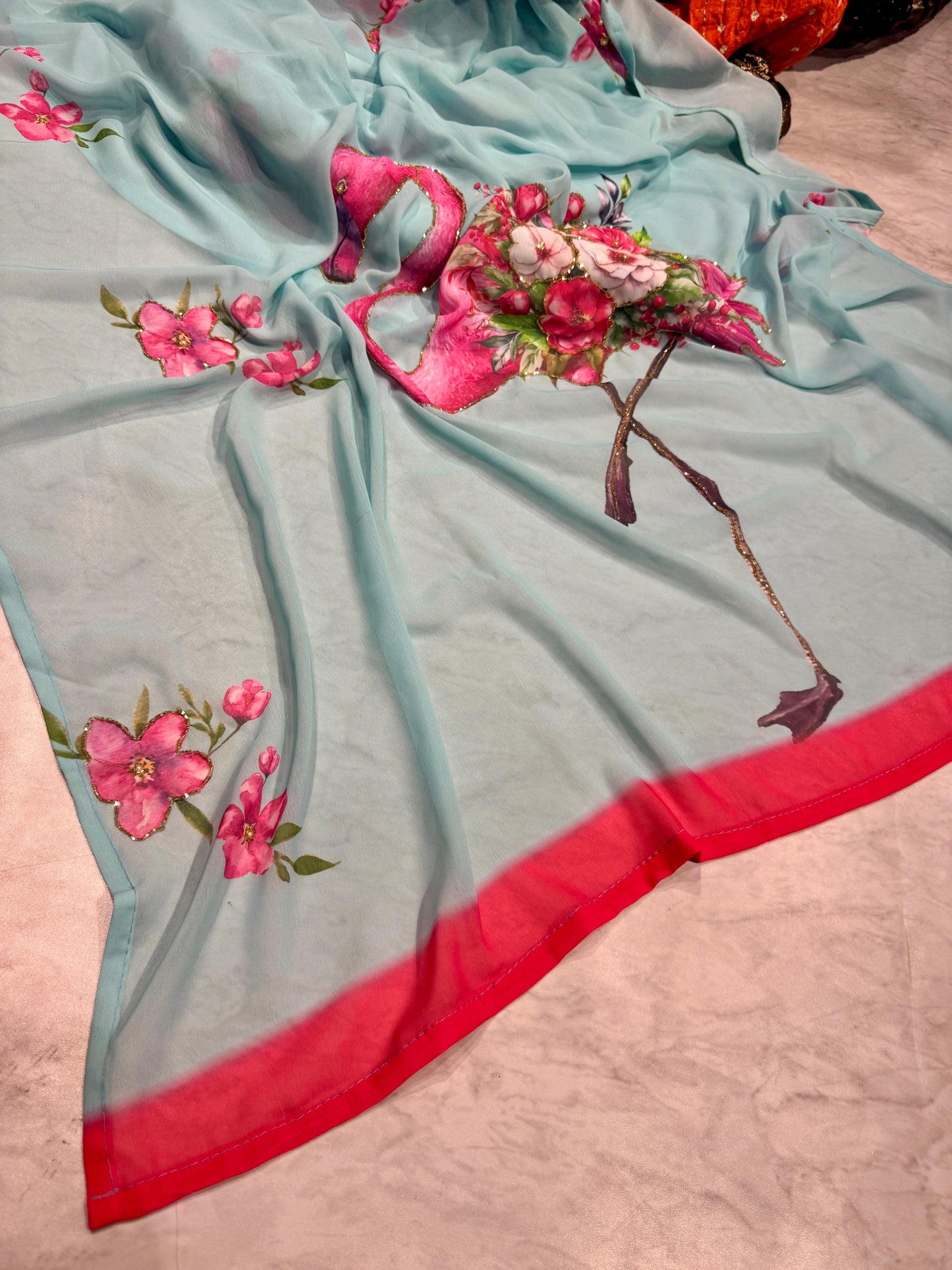 Kaddi Work Saree