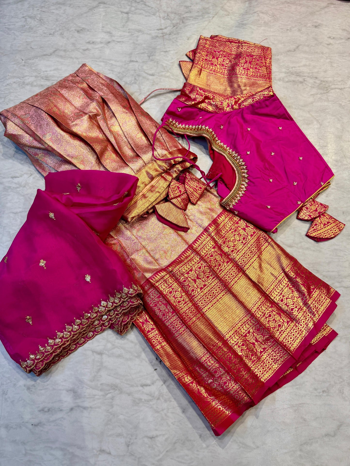 Kanchi Pattu Half Saree