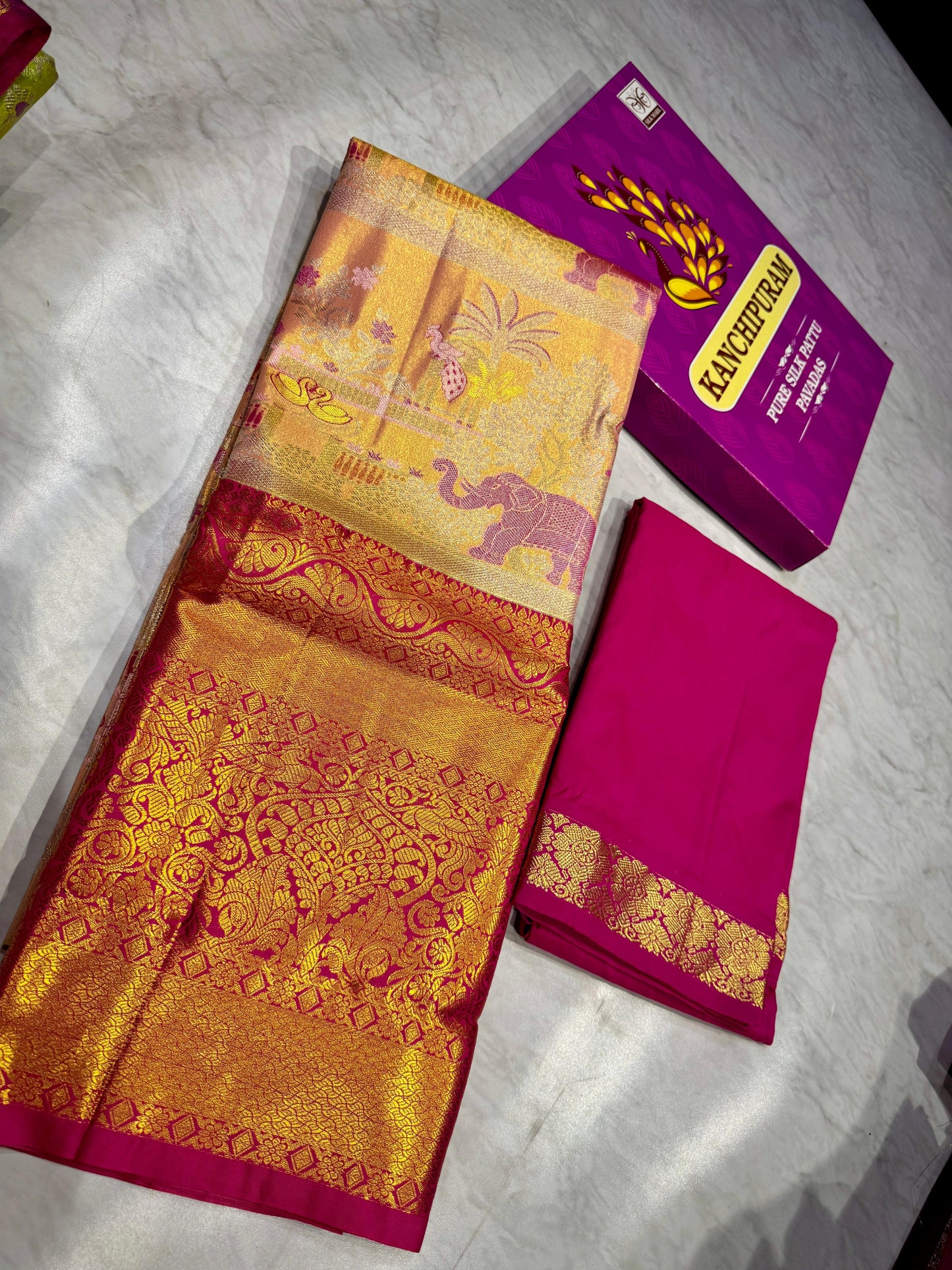 Adult Kanchi Pattu Lehenga Material