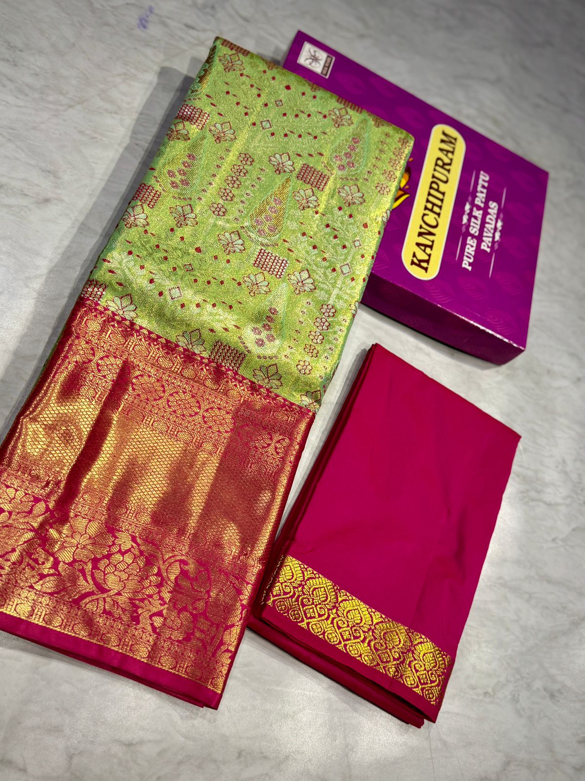 Adult Kanchi Pattu Lehenga Material