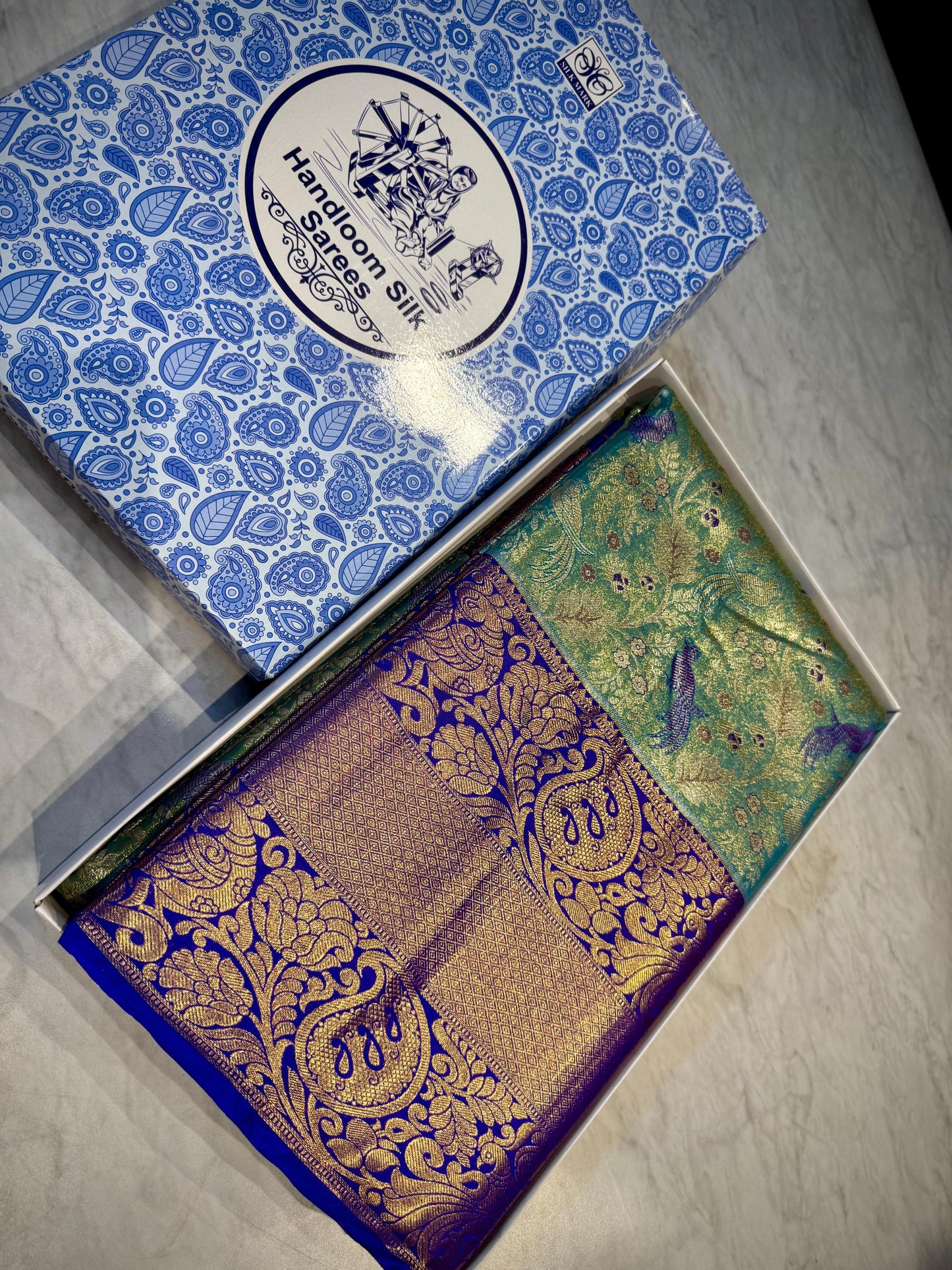 Kanchipuram Meena Weaving Saree