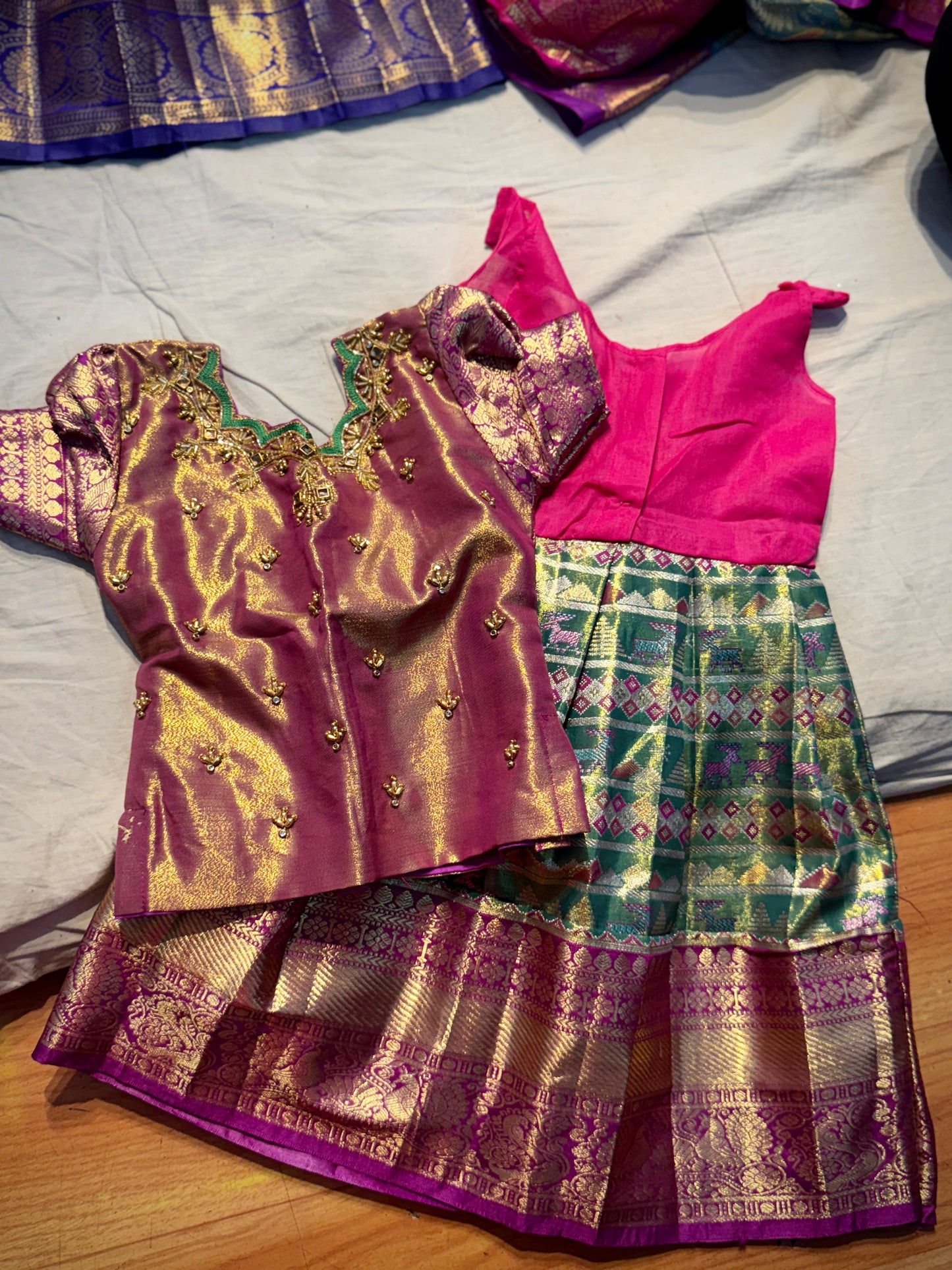 Kid's Ready To Wear Kanchi Pattu Lehenga