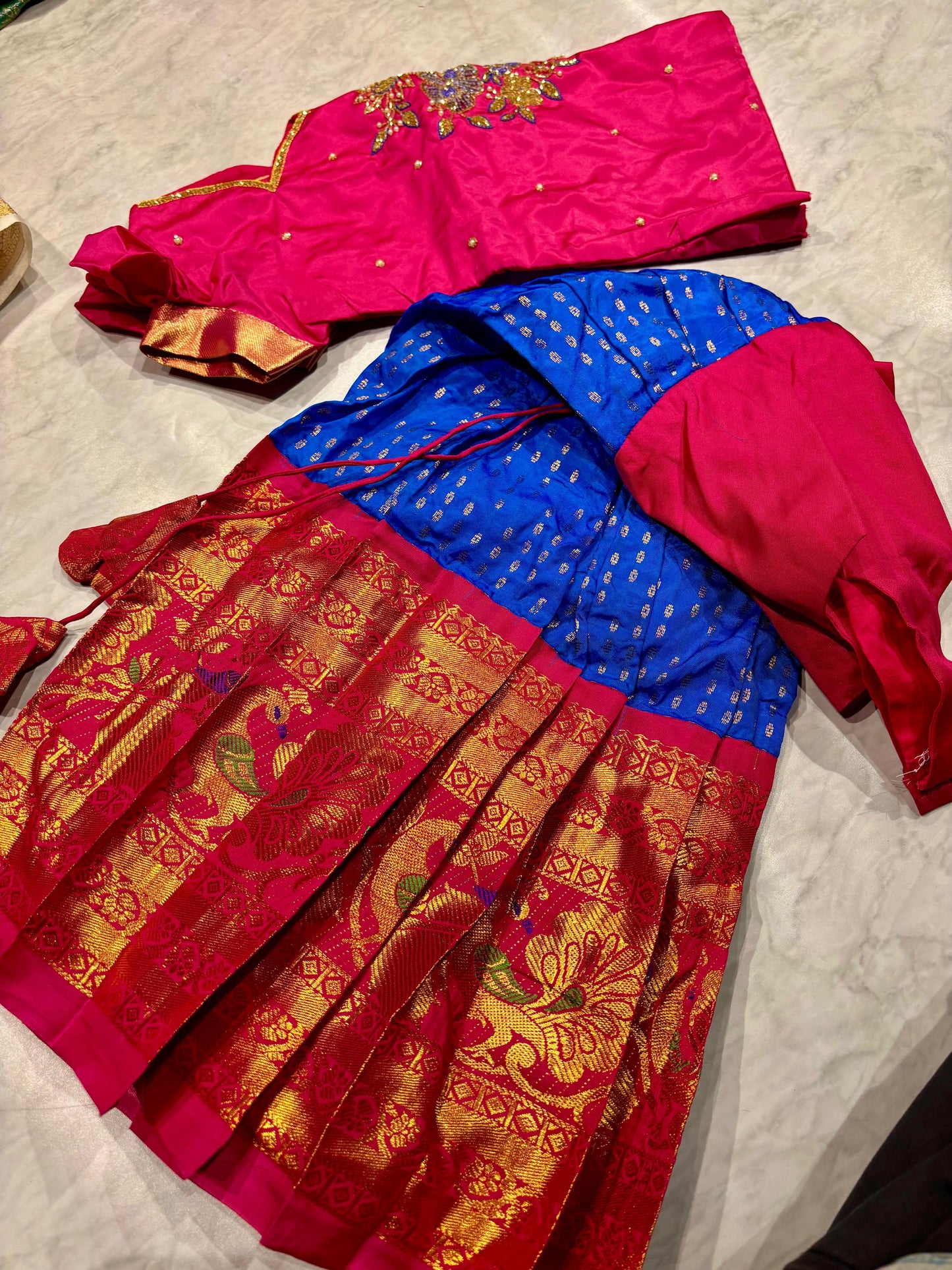 Kids Kanchi Pattu Lehenga