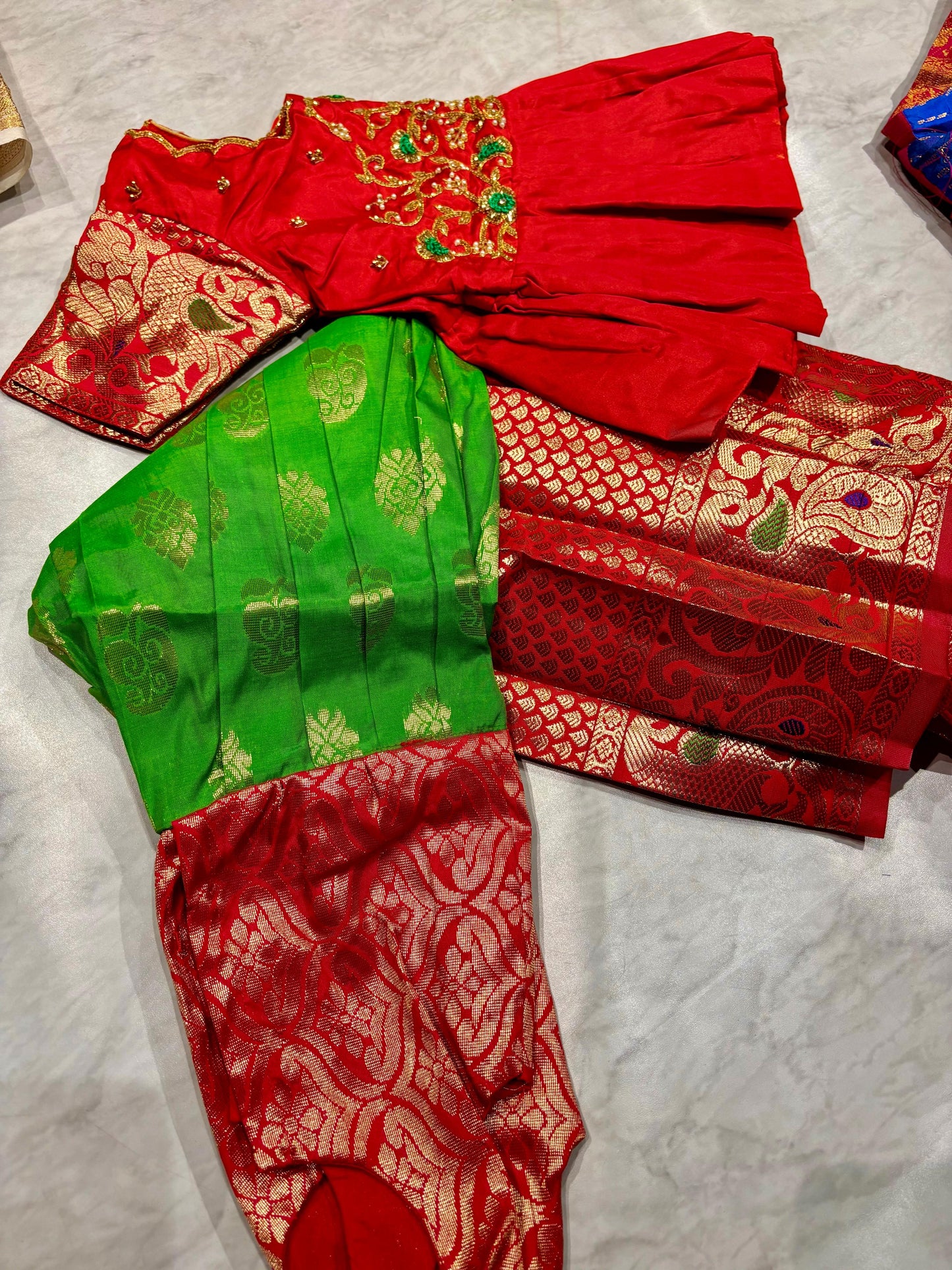 Kids Kanchi Pattu Lehenga