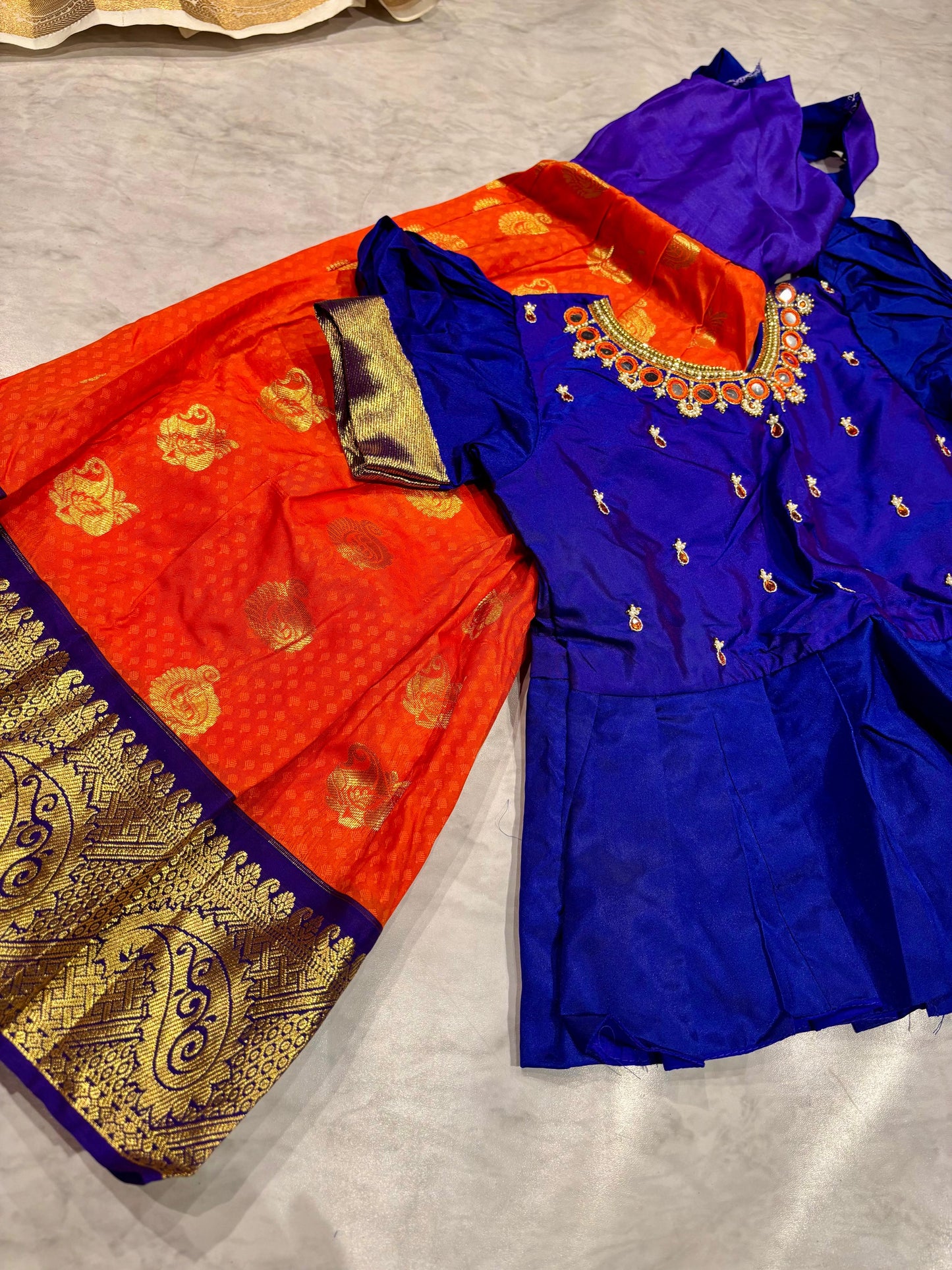 Kids Kanchi Pattu Lehenga