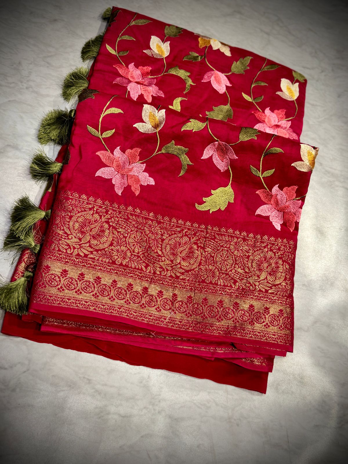 Moonga Silk Saree