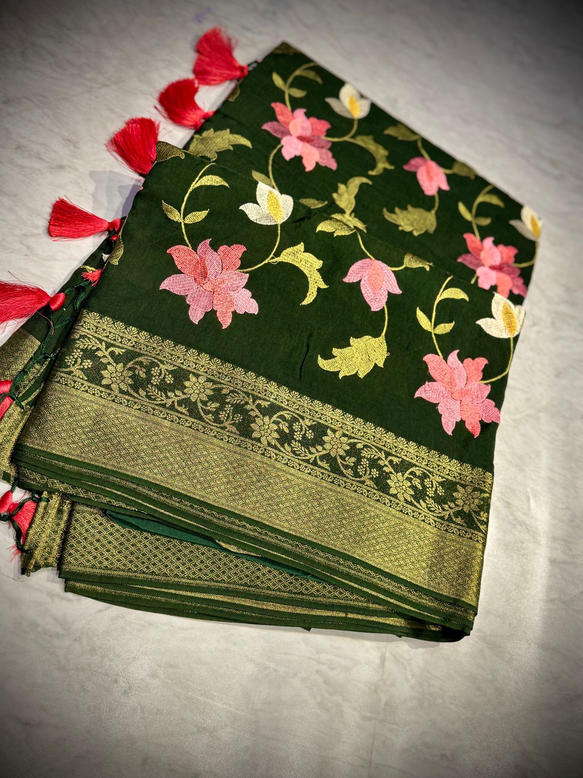 Moonga Silk Saree