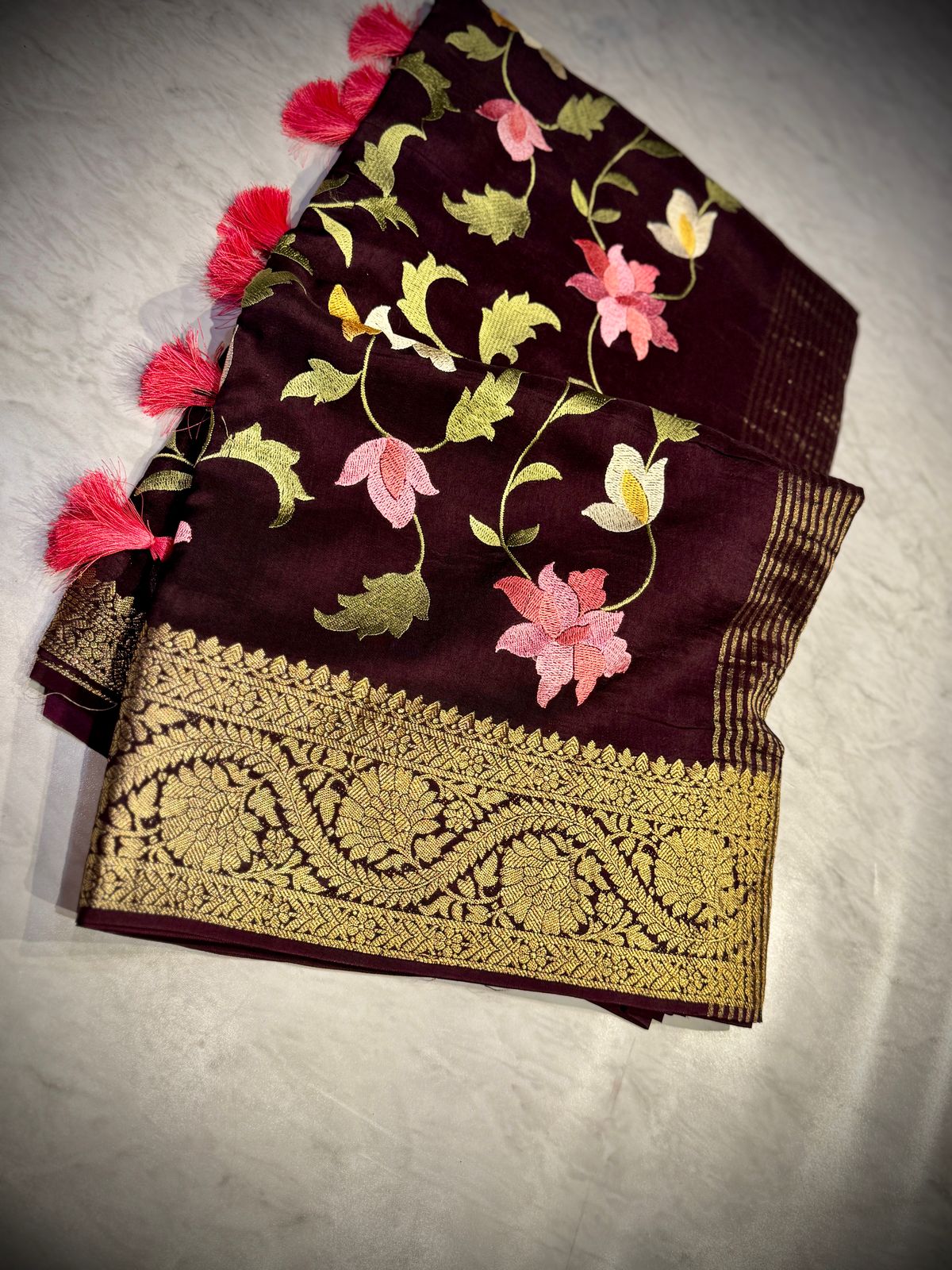 Moonga Silk Saree