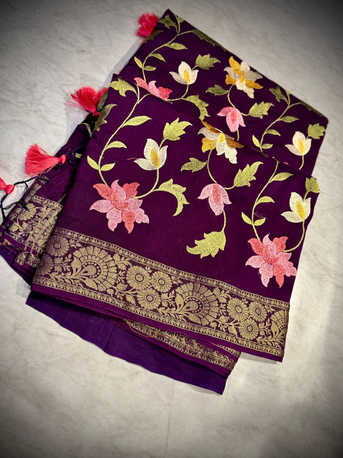 Moonga Silk Saree