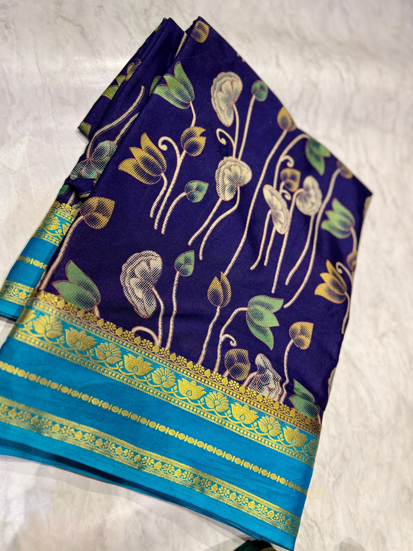 Mysore Crepe Silk Saree