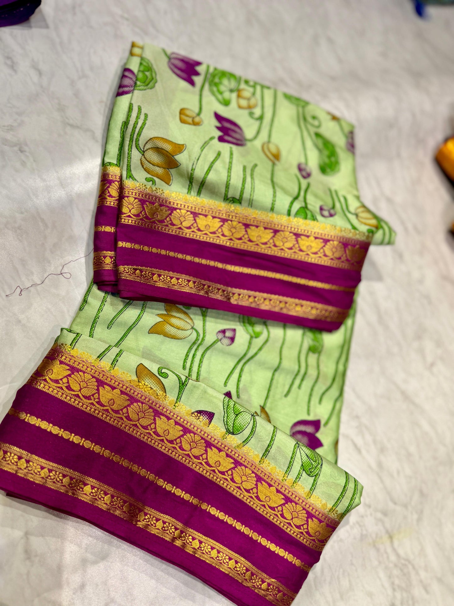 Mysore Crepe Silk Saree