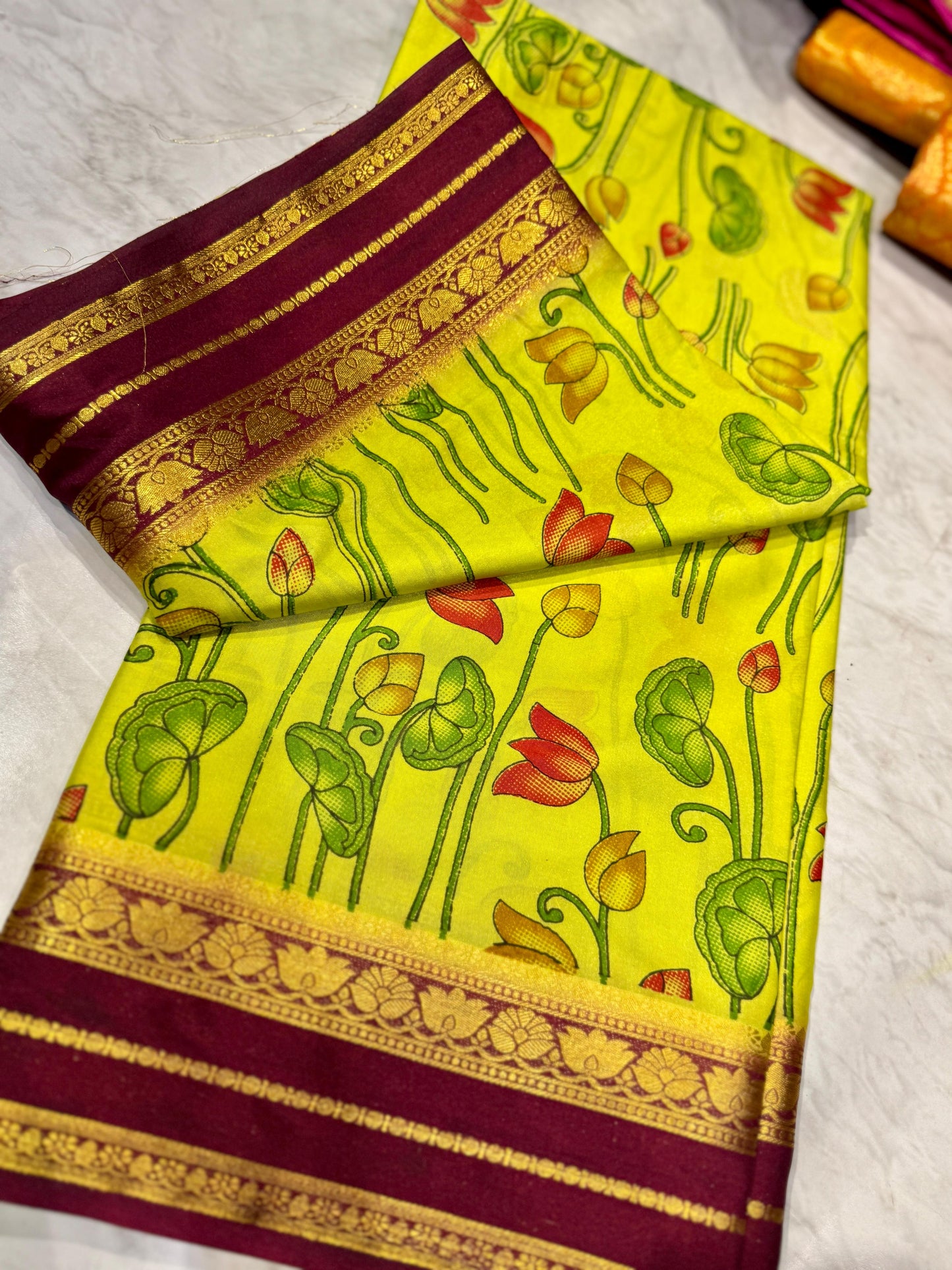 Mysore Crepe Silk Saree