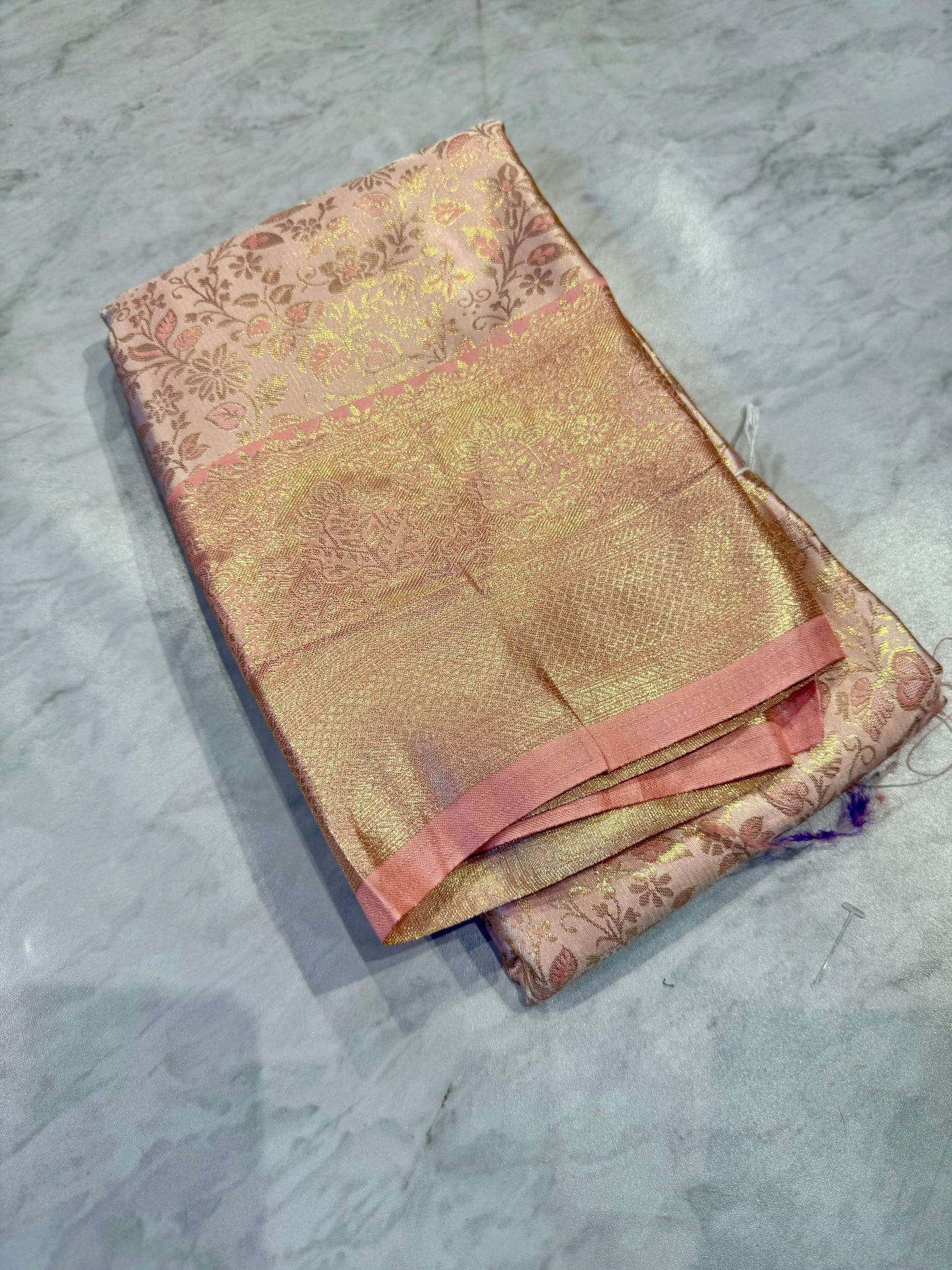 Pastel Pattu Saree
