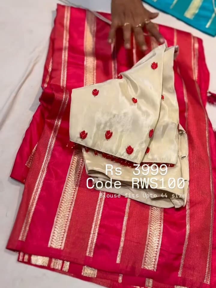 Tussar Dupion Silk Saree With Designer Blouse