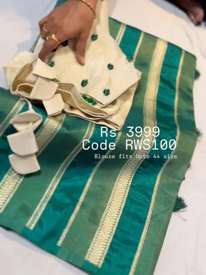 Tussar Dupion Silk Saree With Designer Blouse
