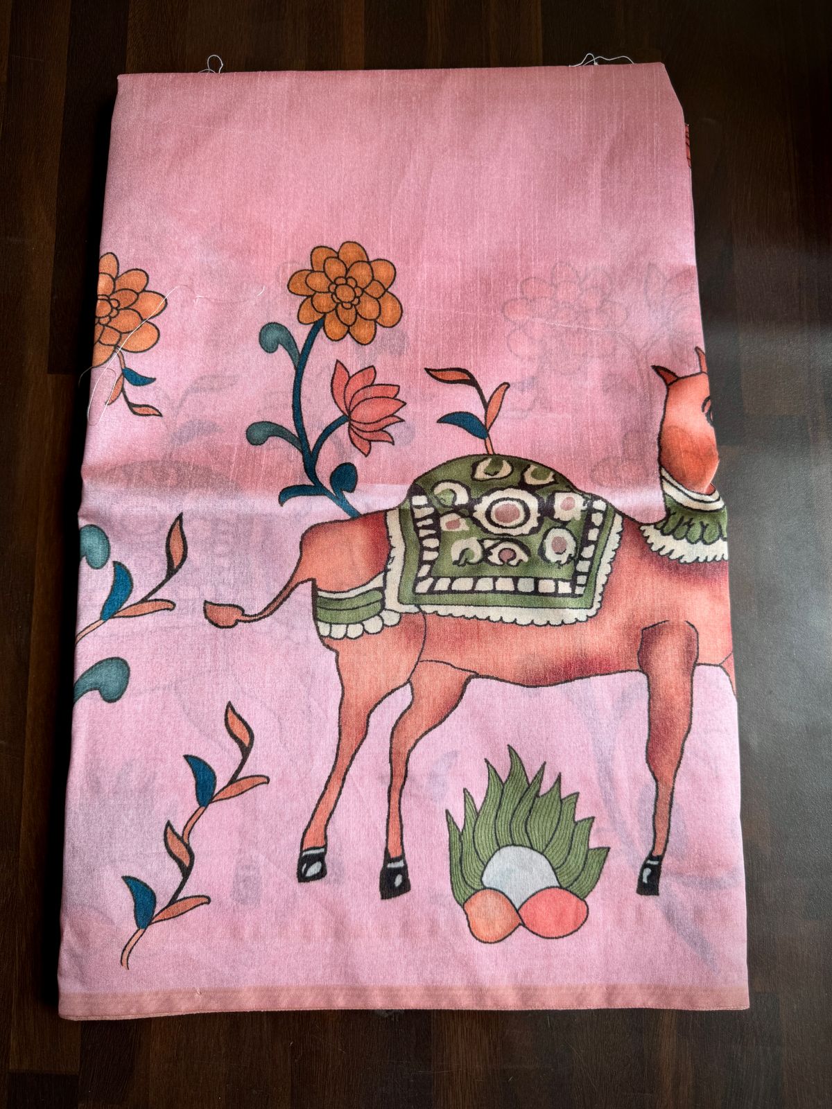 Tussar Silk Digital Print Saree