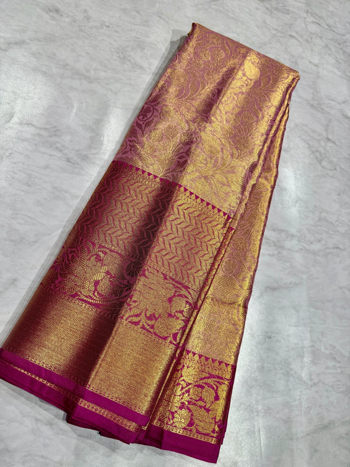 One Gram Glass Tissue Saree