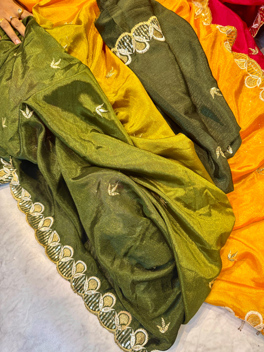 Crape Moonga Silk Saree