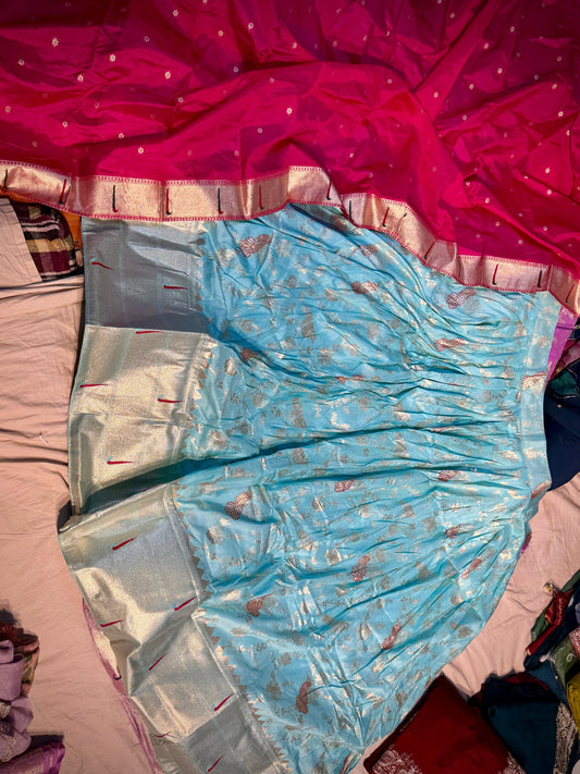 Banarasi Work Semi Stitched Lehenga