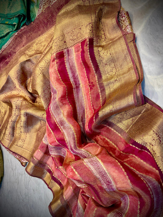 TUSSAR MOONGA PATTU SAREE BUY ONE GET ONE