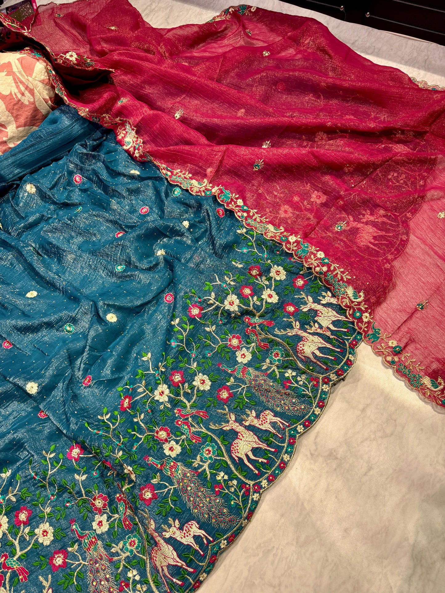 Designer Wear Semi Stitched Lahenga