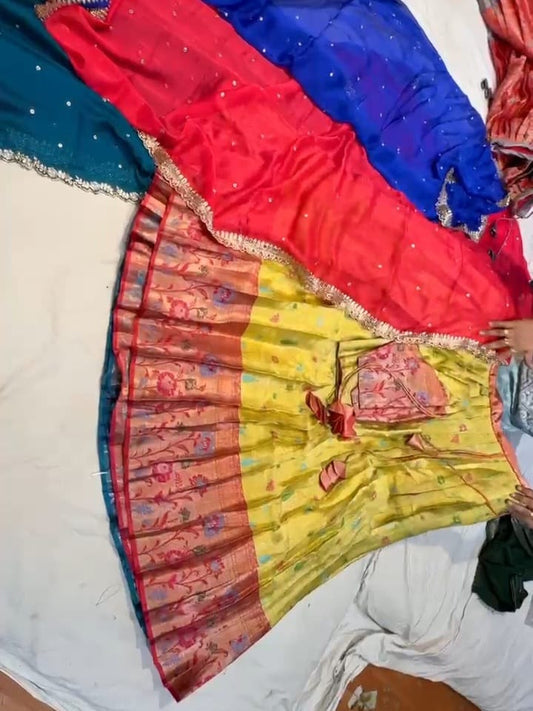 Fully Stitched Paitani Pattu Lehenga