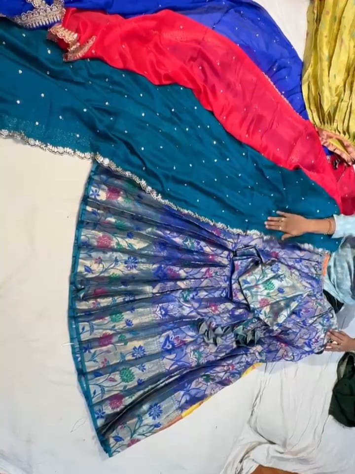 Fully Stitched Paitani Pattu Lehenga