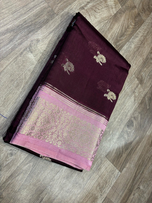 Georgette Mango Pattu Saree