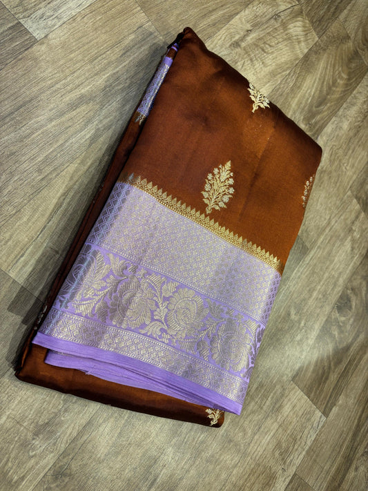 Georgette Mango Pattu Saree