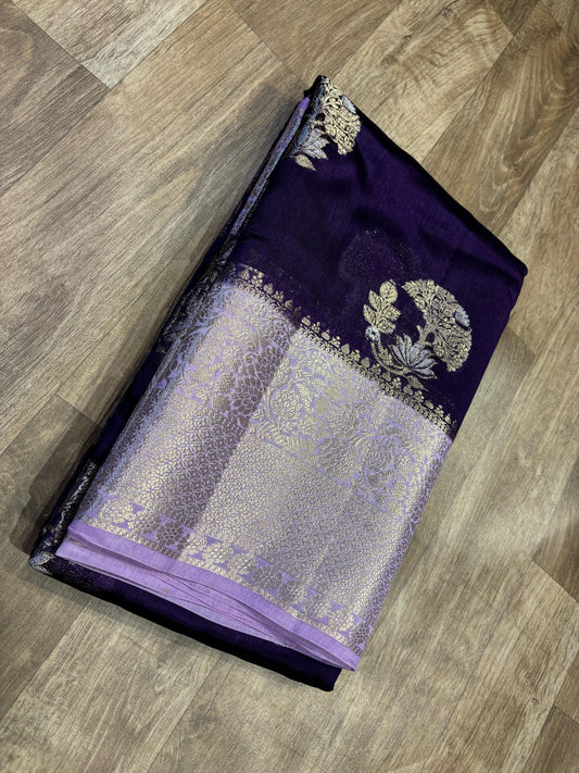 Georgette Mango Pattu Saree