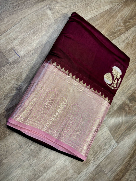 Georgette Mango Pattu Saree