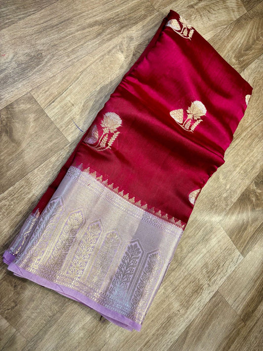 Georgette Mango Pattu Saree