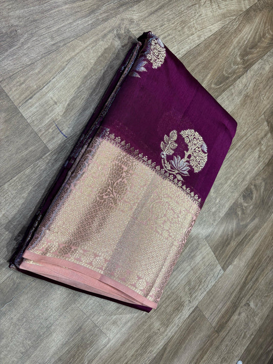 Georgette Mango Pattu Saree