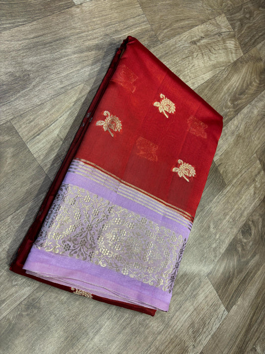 Georgette Mango Pattu Saree