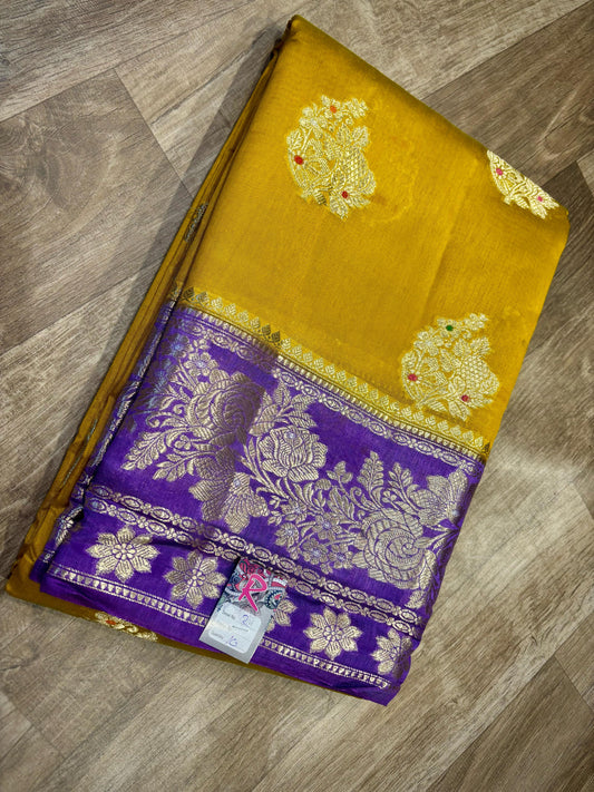 Georgette Mango Pattu Saree