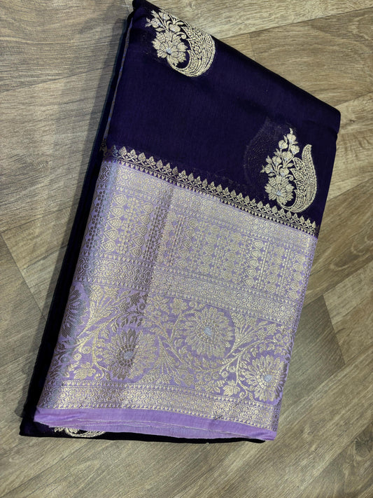 Georgette Mango Pattu Saree