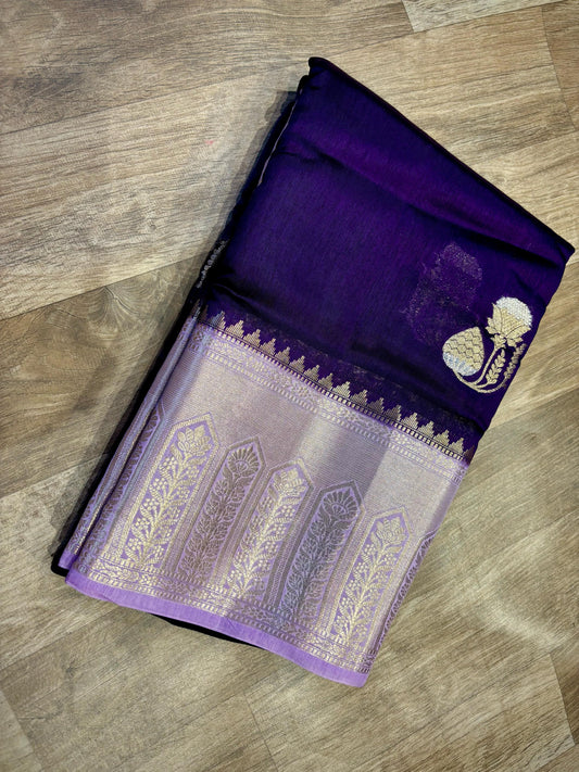 Georgette Mango Pattu Saree