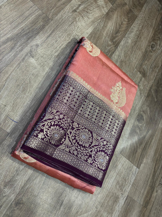 Georgette Mango Pattu Saree