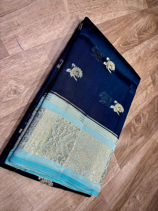 Georgette Mango Pattu Saree