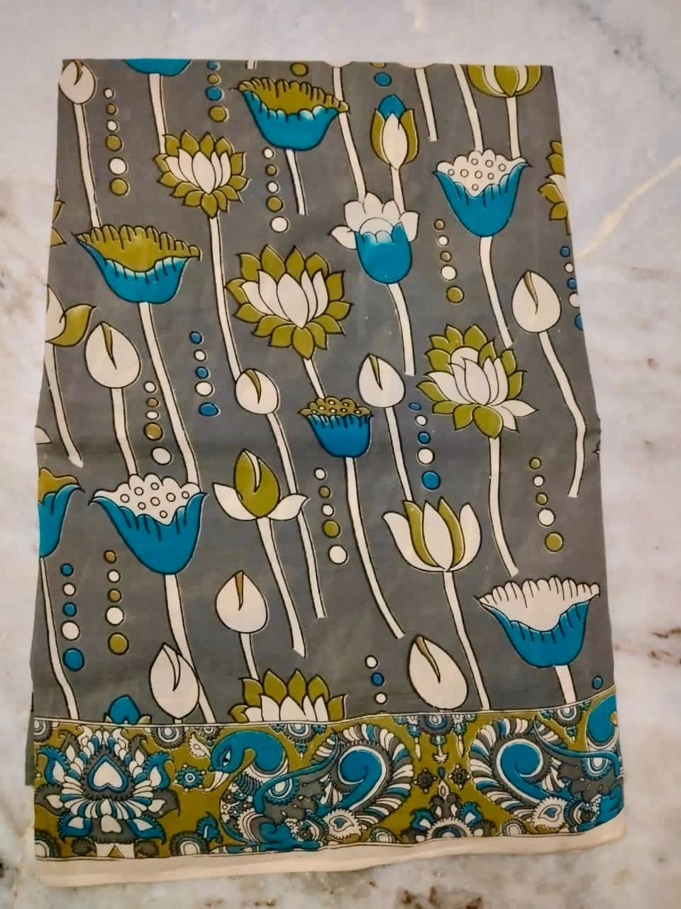 Handloom Kalamkari Cotton Saree