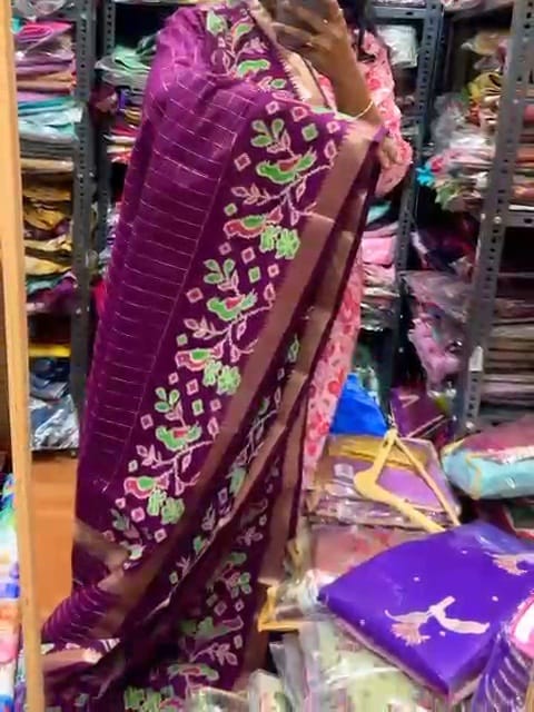 Handpaint Mangalgiri Pattu Saree