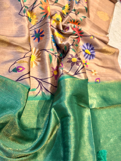 Kaddi Tussar Saree