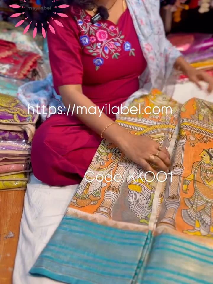 Kalamkari Kota Silk Saree