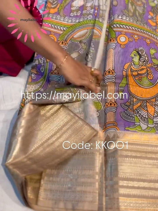 Kalamkari Kota Silk Saree