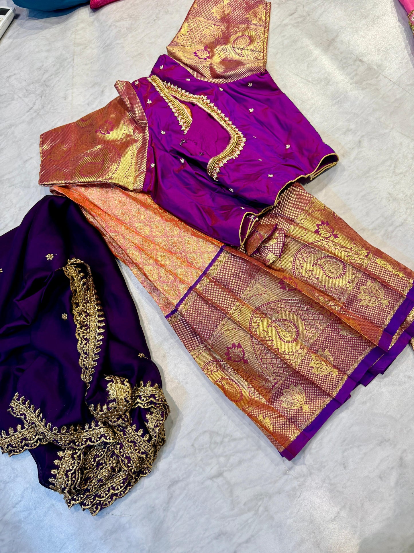 Kanchi Pattu Half Saree