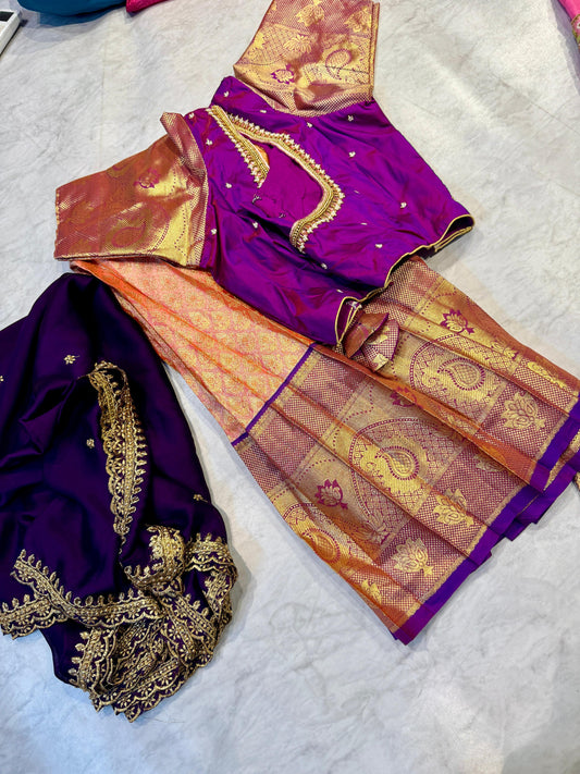 Kanchi Pattu Half Saree