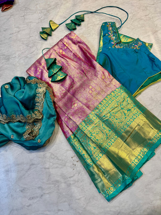 Kanchi Pattu Half Saree