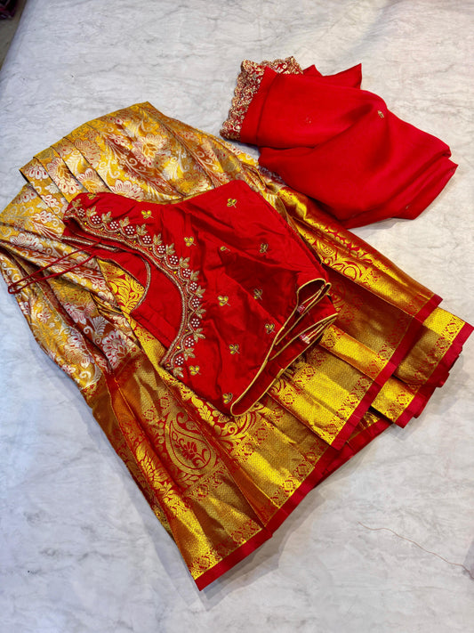Kanchi Pattu Half Saree