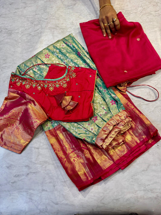 Kanchi Pattu Half Saree