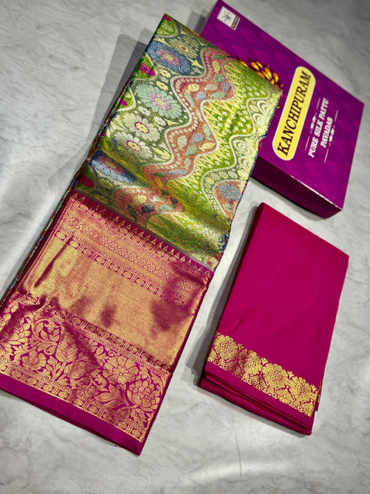 Adult Kanchi Pattu Lehenga Material